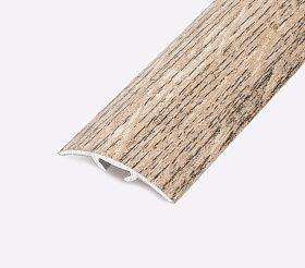 Порог (стык) Русский профиль разноуровневый ламинированный с дюб, 30*900 мм, Старый поллино